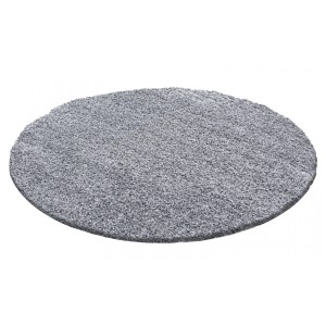 Dywan Shaggy  jasny Szary 120 cm x 120 cm koło