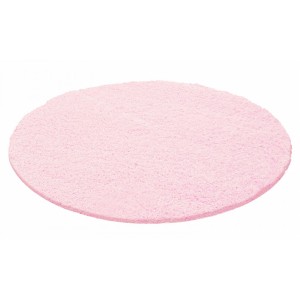 Dywan Shaggy  Różowy 120 cm x 120 cm koło