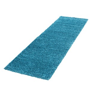 Dywan shaggy  Turkusowy 80 cm x 250 cm
