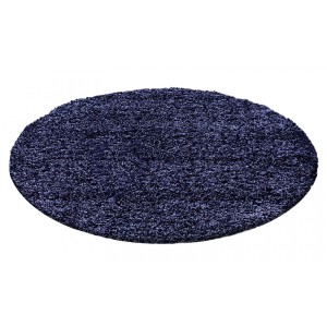 Dywan Shaggy Granatowy 160 cm x 160 cm koło