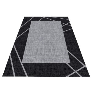 Dywan nowoczesny Parma czarno-szary 120 cm x 170 cm
