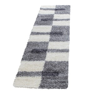 Dywan Shaggy Gala szaro-kremowy 80 cm x 250 cm