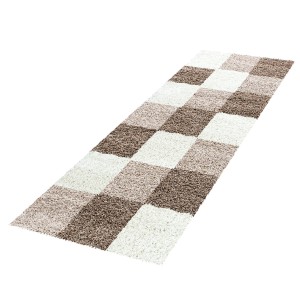 Dywan Shaggy Life beżowo-kremowy 80 cm x 250 cm