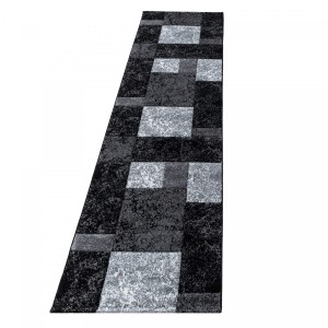 Dywan nowoczesny Hawaii czarno-szary 80 cm x 300 cm