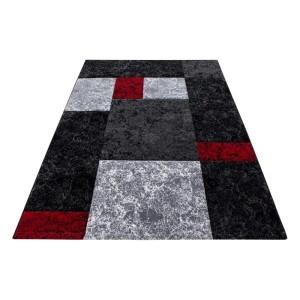 Dywan nowoczesny Hawaii szaro-czerwony 120 cm x 170 cm