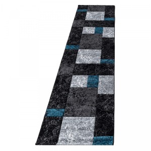 Dywan nowoczesny Hawaii szaro-turkusowy 80 cm x 300 cm