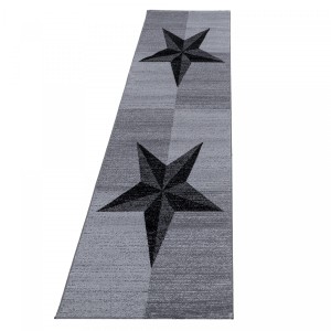 Dywan nowoczesny Plus gwiazda szary 80 cm x 300 cm