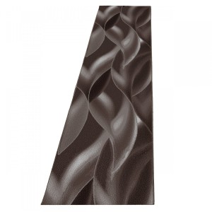 Dywan nowoczesny Plus wstęgi brązowy 80 cm x 300 cm