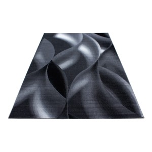 Dywan nowoczesny Plus wstęgi szaro-czarny 120 cm x 170 cm