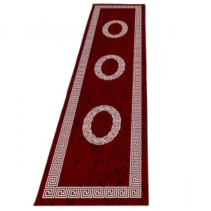 Dywan nowoczesny Plus ornament czerwony 80 cm x 300 cm