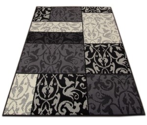 Dywan nowoczesny Luna Elements  Patchwork Czarny 140 cm x 200 cm