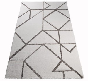 Dywan Vegas Home 3D Linie kremowy 140 cm x 200 cm