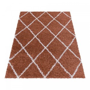 Dywan shaggy Alvor kratka ceglany 280 cm x 370 cm
