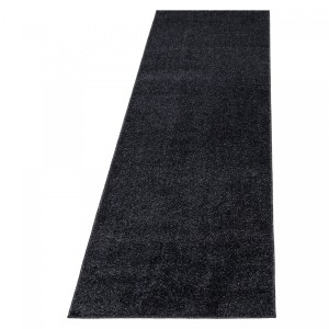 Dywan jednolity Ata czarny 80 cm 250 cm