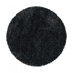 Dywan shaggy Fluffy Super Soft antracyt 200 cm x 200 cm koło
