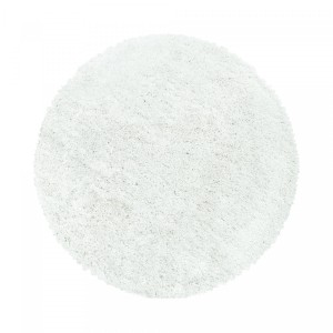 Dywan shaggy Fluffy Super Soft biały 160 cm x 160  koło