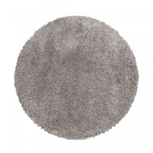 Dywan shaggy Fluffy Super Soft beżowy 120 cm x 120 cm   koło