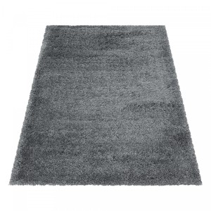 Dywan shaggy Fluffy Super Soft jasno szary 120 cm x 170 cm