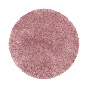 Dywan shaggy Fluffy Super Soft różowy 160 cm x 160 cm  koło