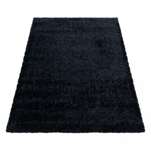 Dywan shaggy poliestrowy Brilliant czarny  240 cm x 340 cm