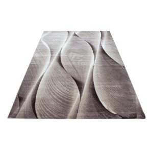 Dywan nowoczesny Parma wstęgi brązowy 160 cm x 230 cm