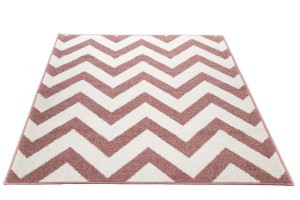 Dywan Lotto Zygzak Różowy 133 cm x 190 cm