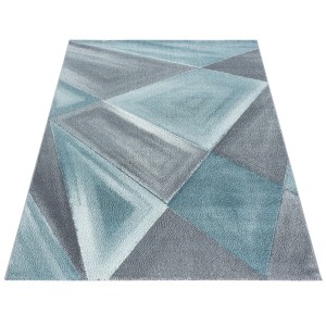 Dywan nowoczesny Beta geometria niebiesko-szary 160 cm x 230 cm