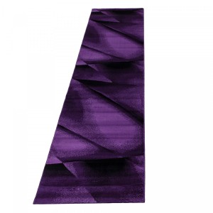 Dywan nowoczesny Miami fioletowo-czarny 80 cm x 300 cm