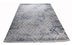 Dywan akrylowy 3 D Experience szaro-niebieski 120 cm x 180