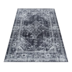 Dywan z nadrukiem Fiesta Vintage szaro-czarny 200 cm x 290 cm    
