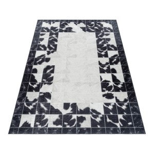 Dywan z nadrukiem Fiesta Patchwork czarno-kremowy 160 cm x 230 cm 