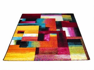 Dywan nowoczesny Folk 3D Geometria multikolor 200 cm x 290 cm  