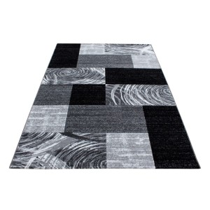 Dywan nowoczesny Parma kwadraty czarny 280 cm x 370 cm   