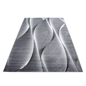Dywan nowoczesny Parma wstęgi czarny 240 cm x 340 cm 