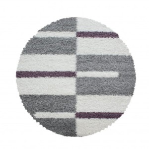 Dywan Shaggy Gala lila 160 cm x 160 cm koło  