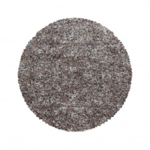 Dywan shaggy Enjoy beżowy multikolor 160 cm x 160 cm koło  