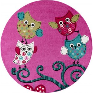 Dywan dziecięcy KIDS Sówki Lilia 160 cm x 160 cm 