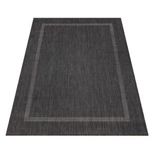 Dywan zewnętrzny Relax ramka czarny 80 cm x 250 cm  
