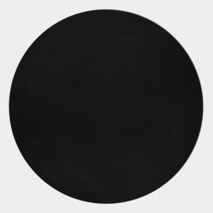 Dywan pluszowy Pouffy czarny 120 cm x 120 cm koło