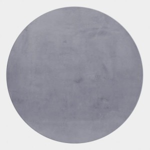 Dywan pluszowy Pouffy szary 200 cm x 200 cm  koło   