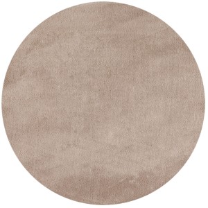 Dywan pluszowy Sky beżowy 200 cm x 200 cm koło  