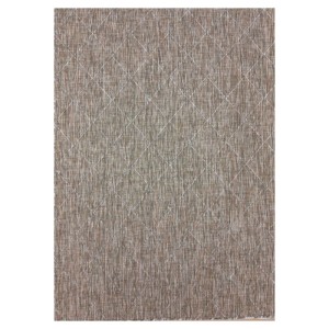 Dywan zewnętrzny Zagora Romby beżowy 120 cm x 170 cm 