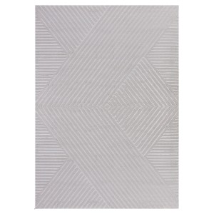 Dywan nowoczesny 3D Sahara wstęga szary 160 cm x 230 cm