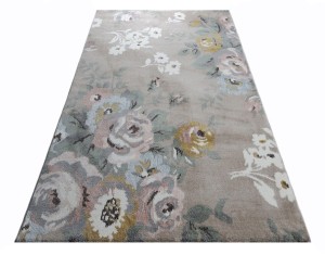 Dywan nowoczesny Pleasure Kwiaty beżowy 160 cm x 230 cm