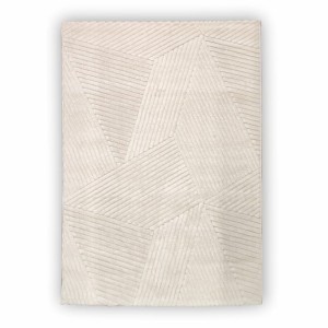 Dywan nowoczesny 3D Lily Wielokąty kremowy 120 cm x 170 cm