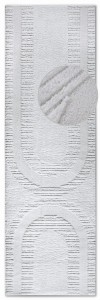 Dywan nowoczesny Gallery 3D  Geometryczny kremowy 80 cm x 240 cm