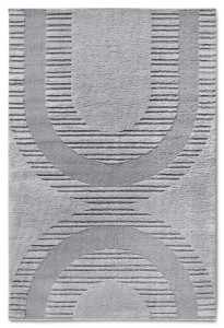 Dywan nowoczesny Gallery 3D  Geometryczny szary 160 cm x 235 cm