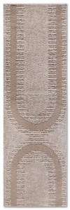 Dywan nowoczesny Gallery 3D  Geometryczny beżowy 80 cm x 240 cm