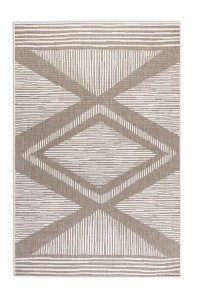 Dywan zewnętrzny dwustronny Gemini brązowo-kremowy 160 cm x 230 cm