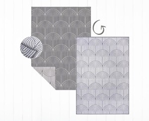 Dywan zewnętrzny dwustronny Pangli srebrno-kremowy 160 cm x 230 cm